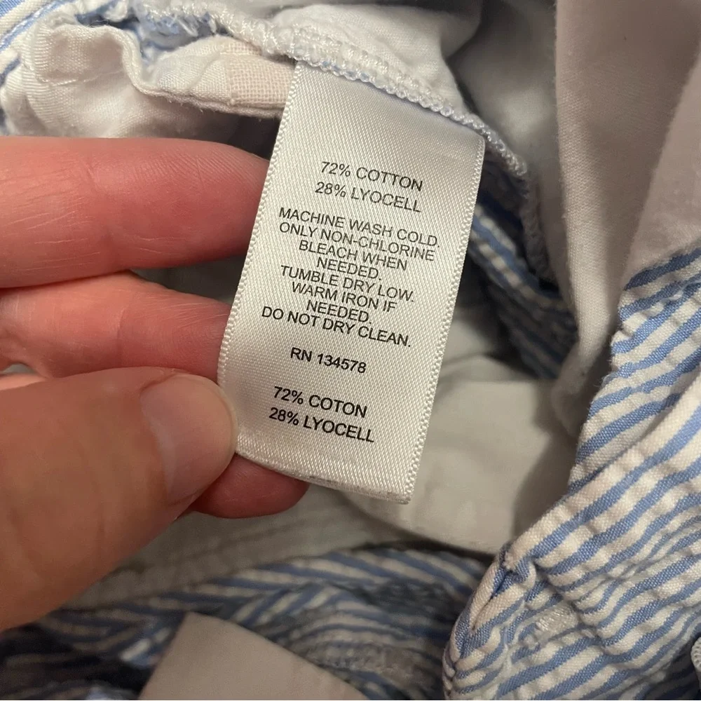 Vineyard Vines Boys Striped Seersucker Breaker Pants Size 14